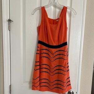 Boden | 100% linen orange dress